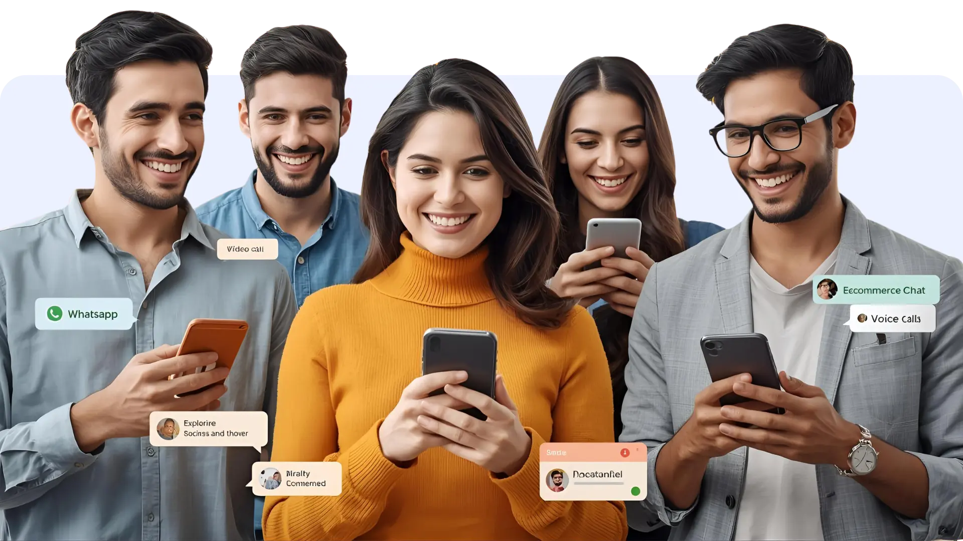 Customer engagement visuals