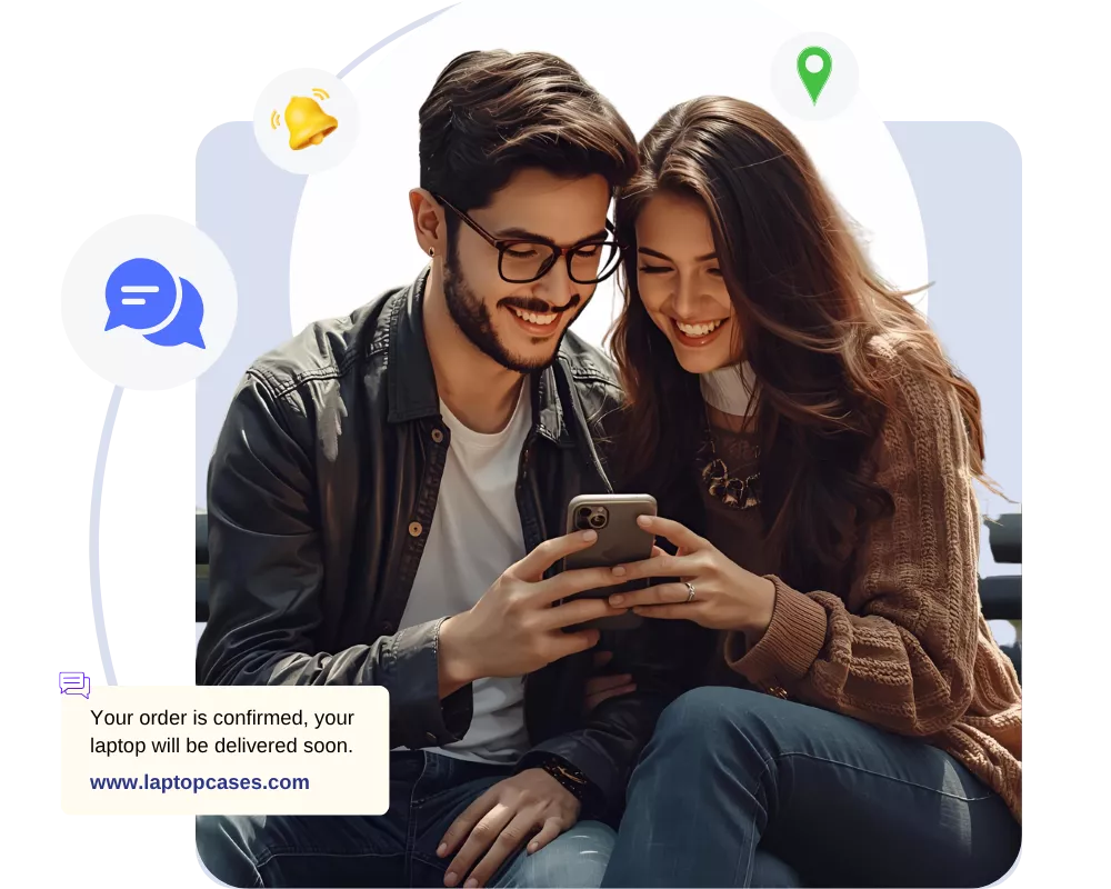 Diverse group of people smiling and interacting